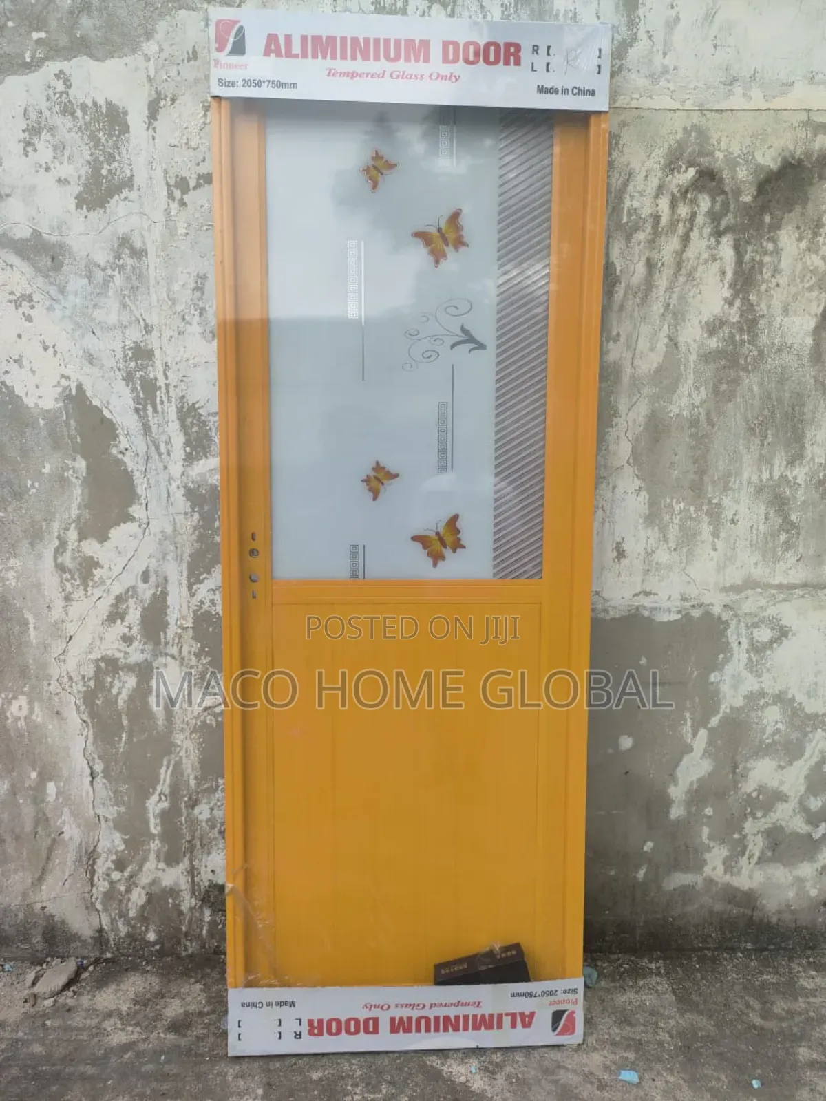 Aluminum Half Glass Toilet and Bathroom Door 750size
