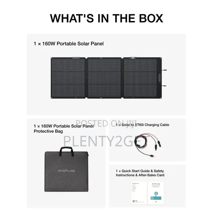 Ecoflow 160w Portable Solar Panel for Power Station