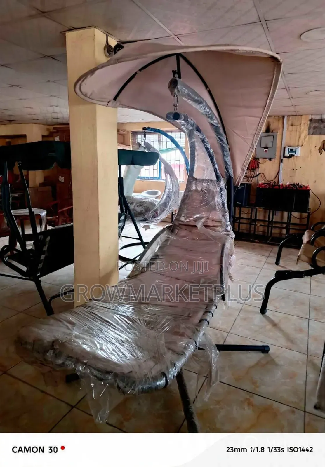 Modern Hanging Swing Chair With Canopy – Indoor Outdoor
