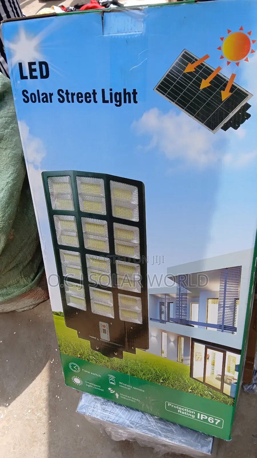 Warm White 24 Eyes 2400watts Solar Street Light