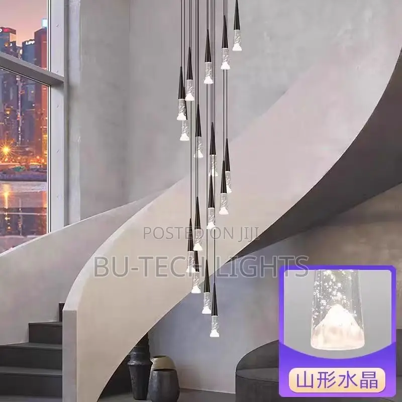 Luxury Mountain Peak Staircase Chandelier