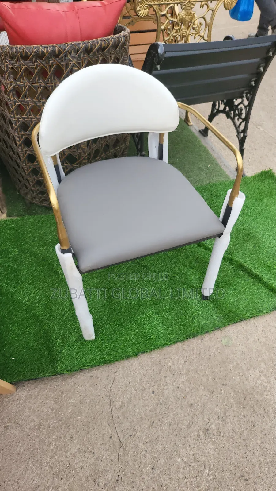 Foreign Dining Chair / Coffee Chair With Metal Legs