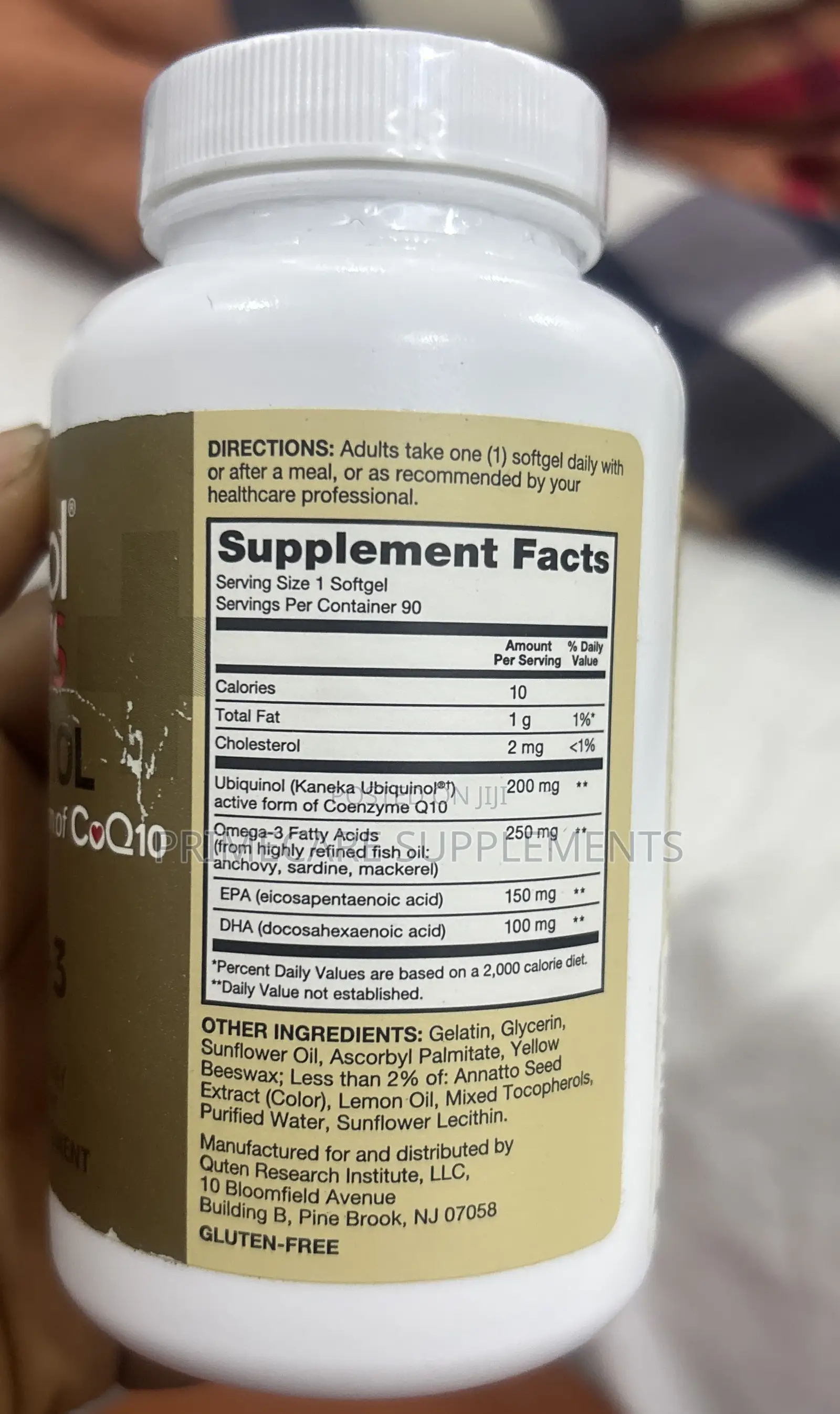 Qunol Plus Ubiquinol Coq10 Omega 3 200mg 90caps