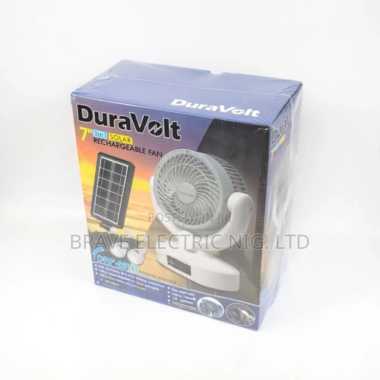 Duravolt Solar Rechargeable Fan