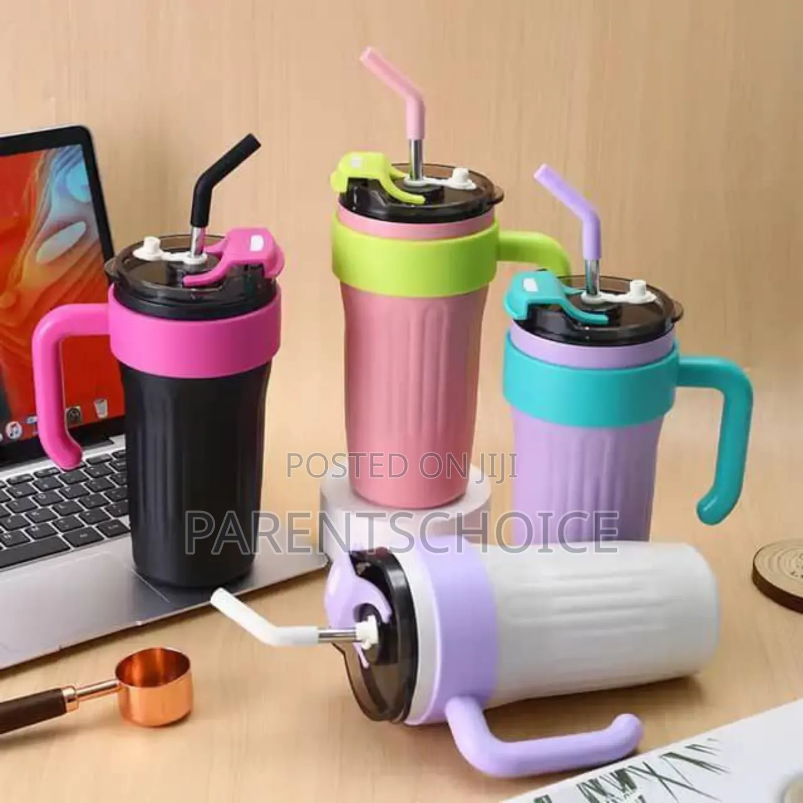Stainless Steel Insulated Tumbler/Mug With Lid and Straw 800ml