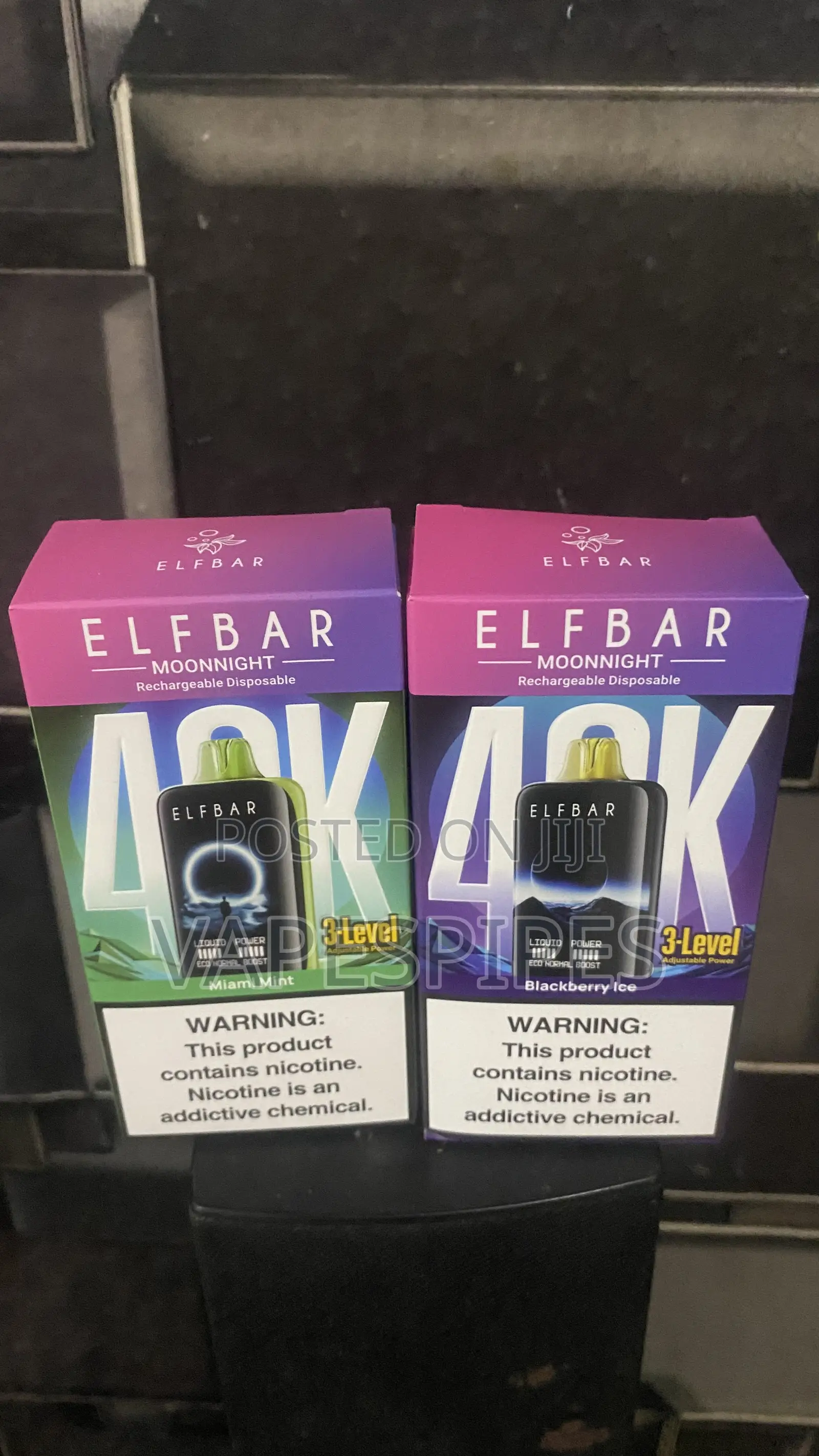 Elf Bar Moon Night Puffs Ice – 5% Nic – Type C Rechargeable