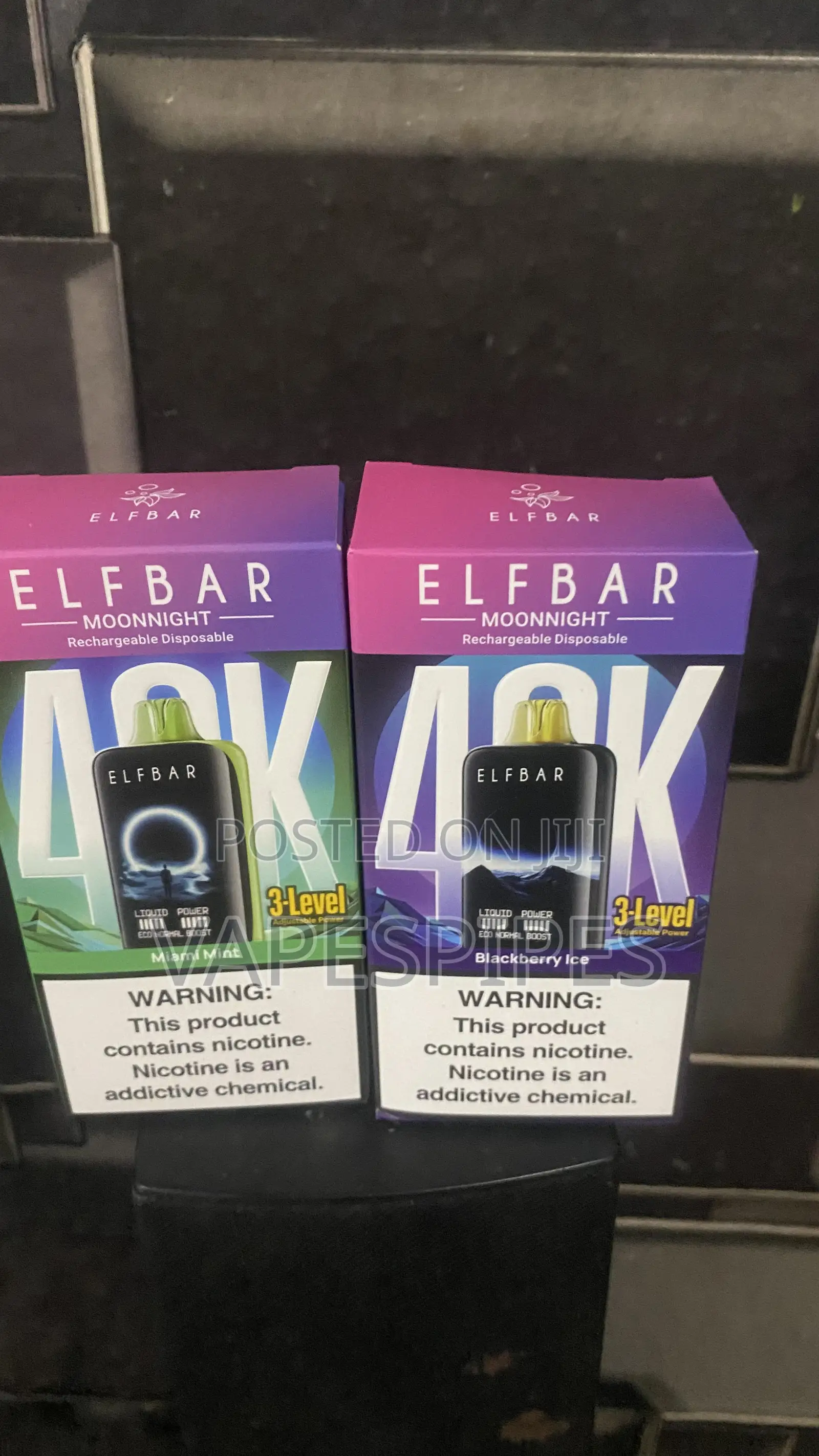 Elf Bar Moon Night Puffs Ice – 5% Nic – Type C Rechargeable