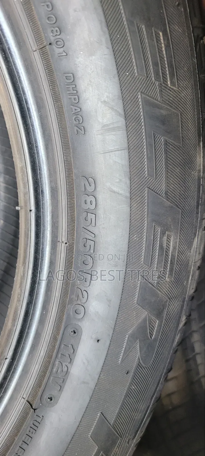 Latest 285 50 20 Bridgestone Made in Japan With 18months Warranty.