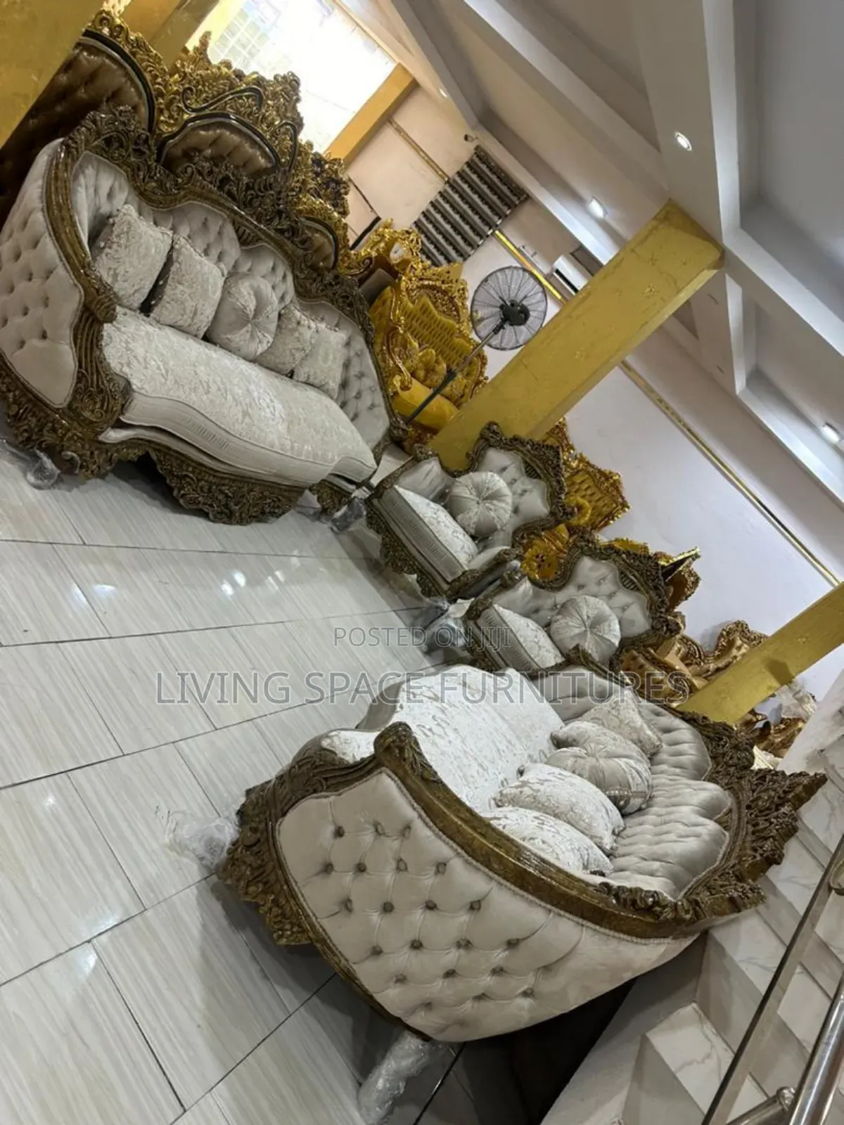 Royal Sofa Fabric Chairs by 7seaters With Center Table Full Set
