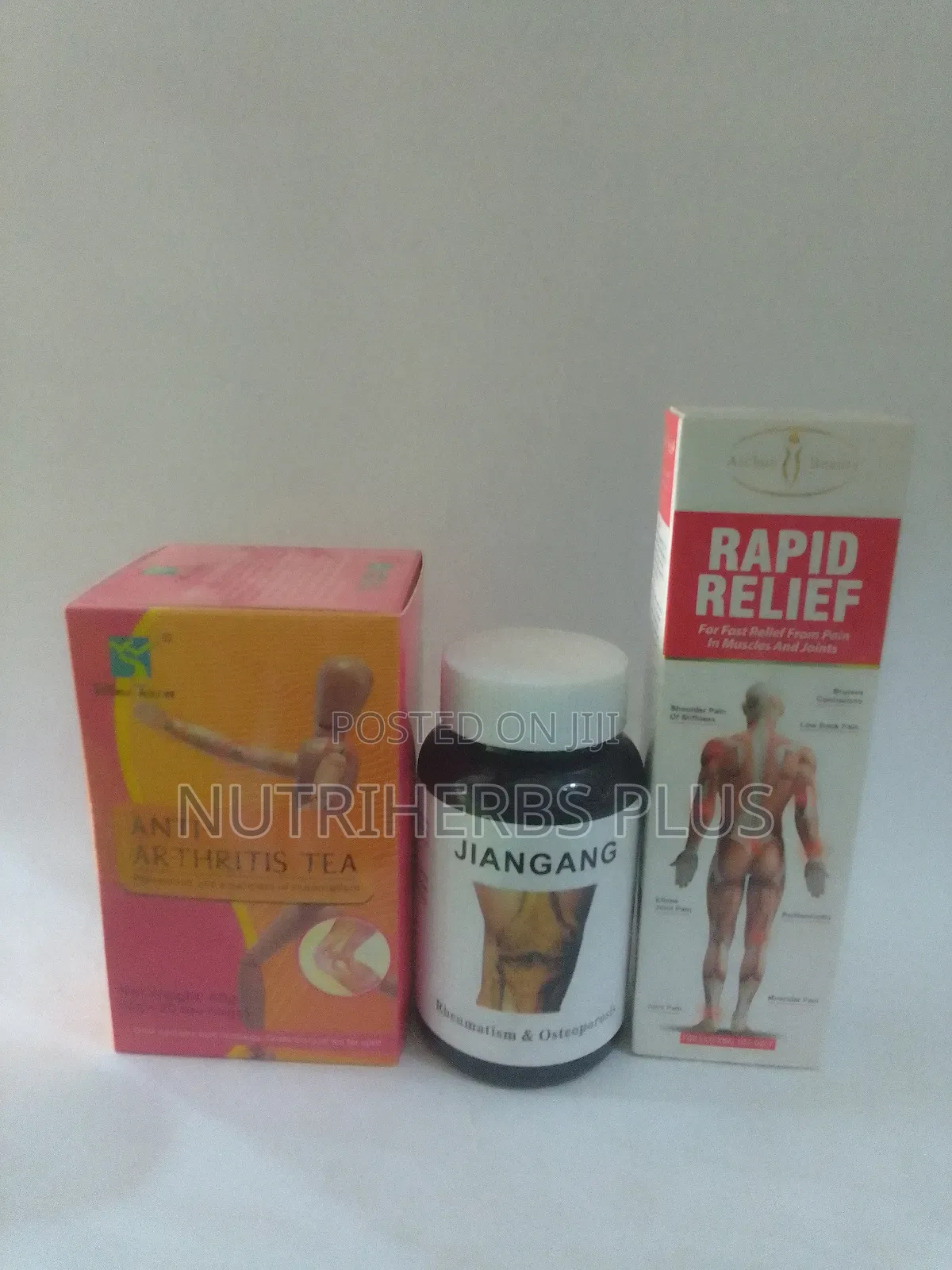 Anti Arthritis Tea + Jiangang+ Rapid Relief Ointment: For Arthritis