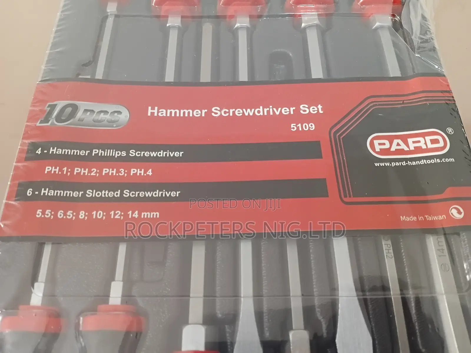 10pcs Pard Hammer Screwdriver Set