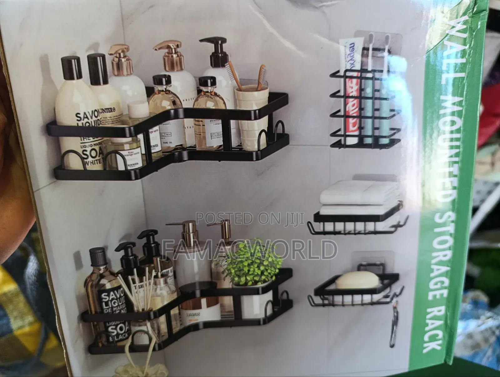5 in 1 Wall Mounted Bathroom Rack