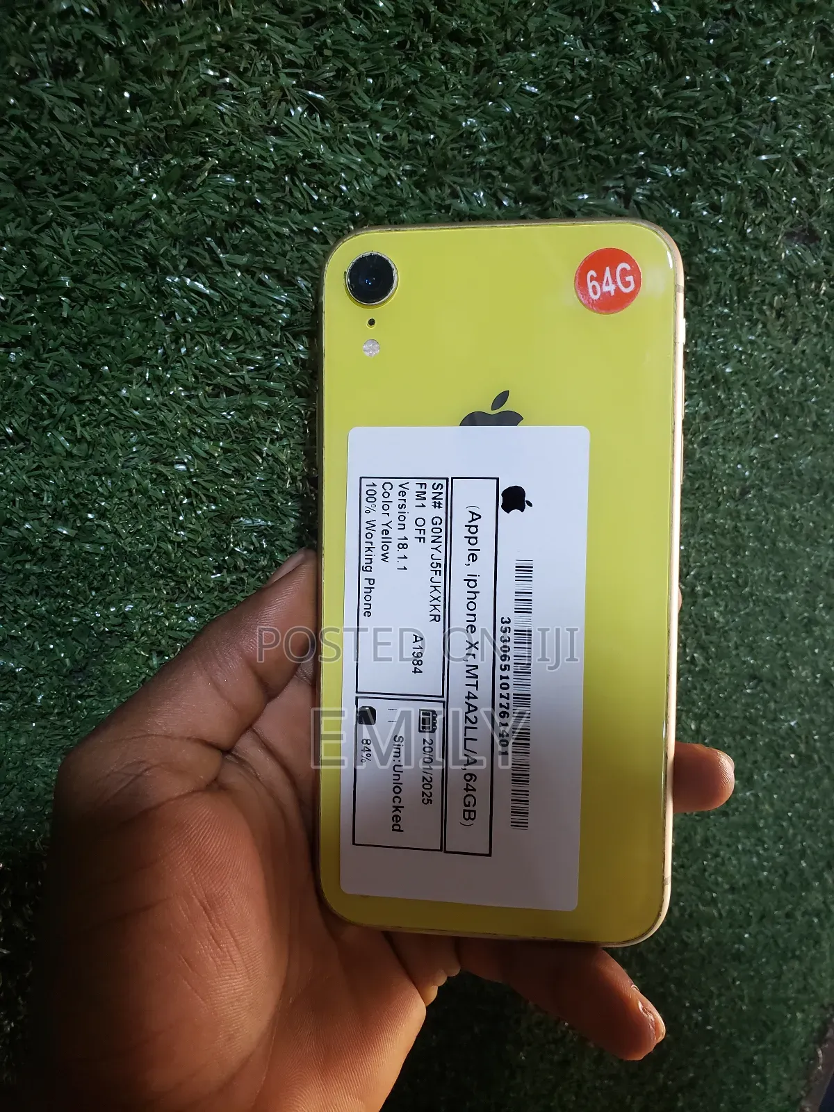 Apple iPhone XR 64 GB Yellow