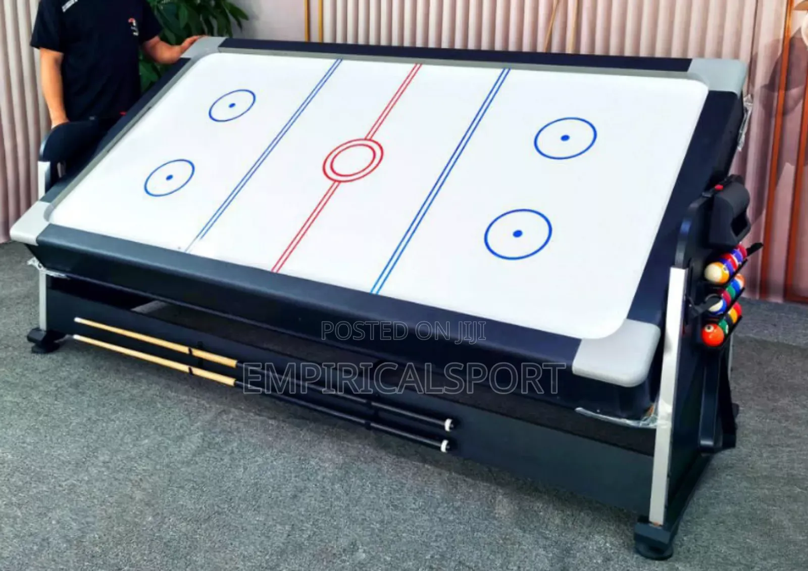 7ft, 4 in 1 Snooker Board, Air Hockey, Table Tennis and Flat Board
