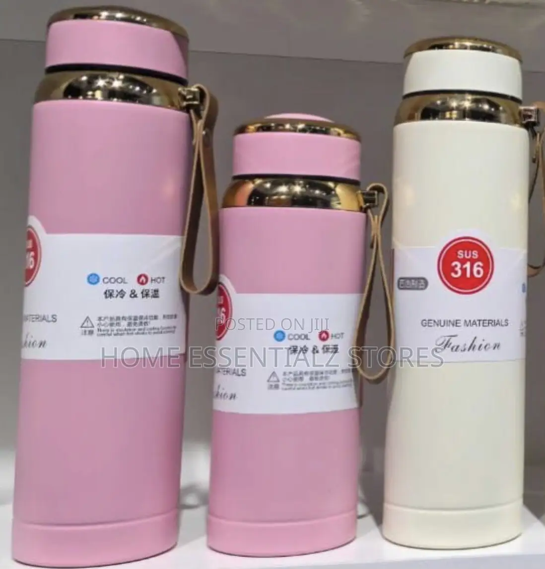 Stainless Steel Insulated Temperature Flask - 316 Water Bottle