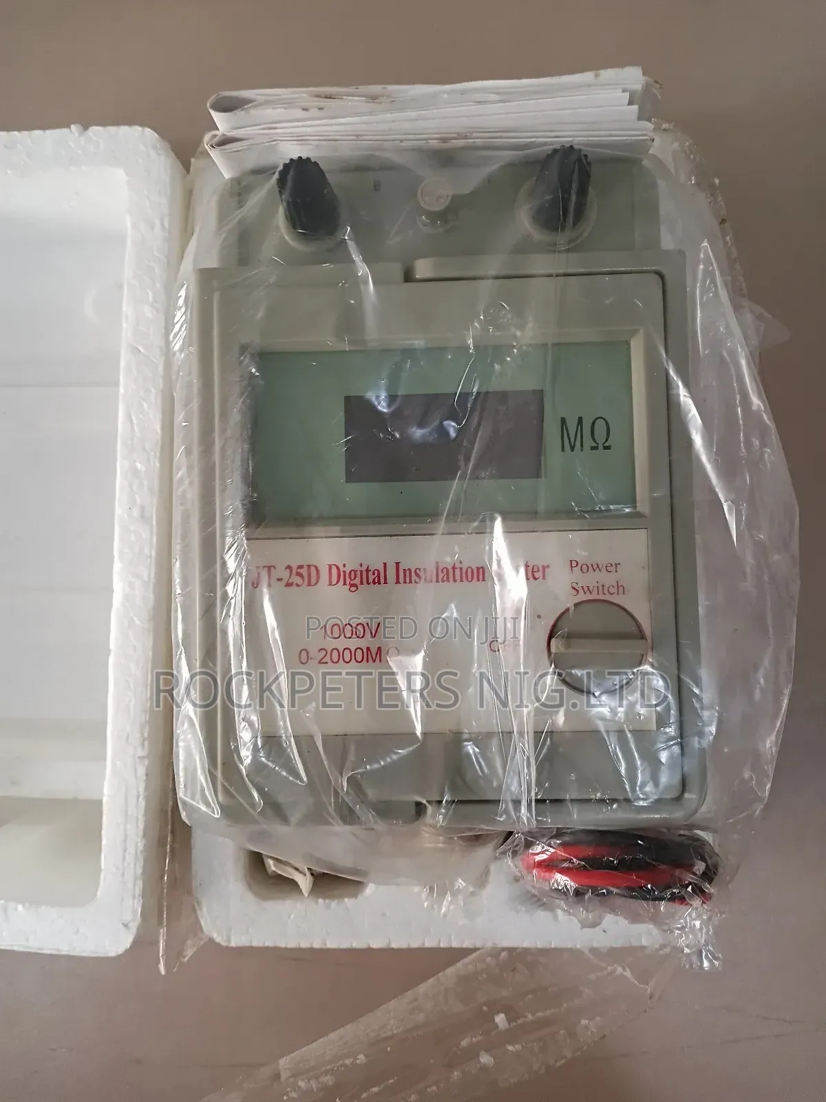Jt-25d Digital Insulation Tester 1000v, 0-2000mẅ