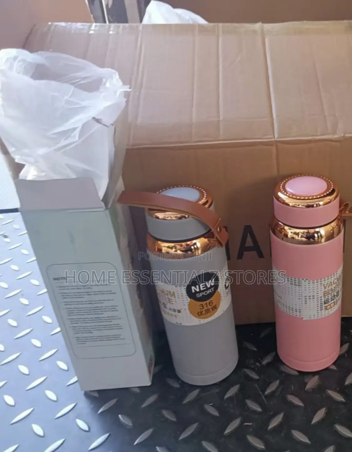 Stainless Steel Insulated Temperature Flask - 316 Water Bottle
