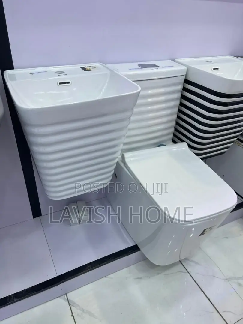 White Executive Water Closet With Suspended Basin