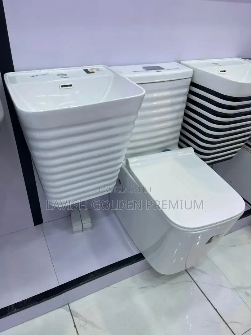 White Executive Water Closet With Suspended Basin