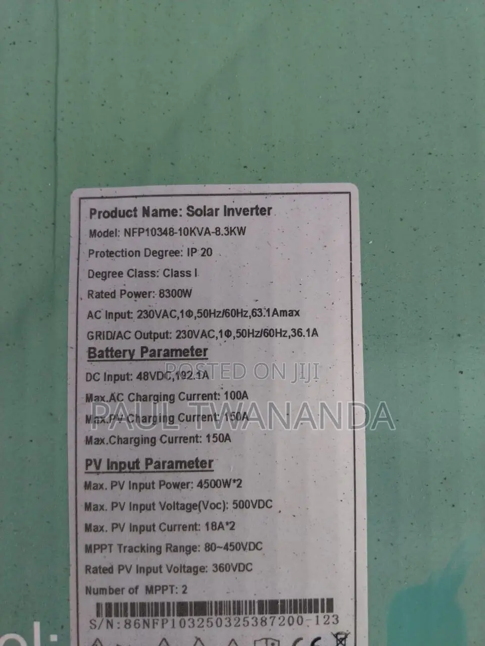 10kva Kartel Inverter Hybrid With 150a Mppt