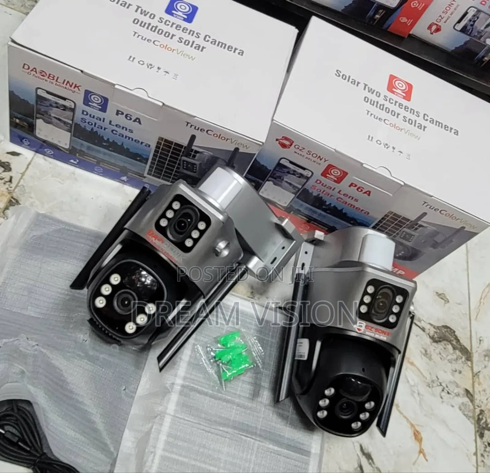 Solar 2 Screen Camera Indoor and Outdoor With 2 Color View