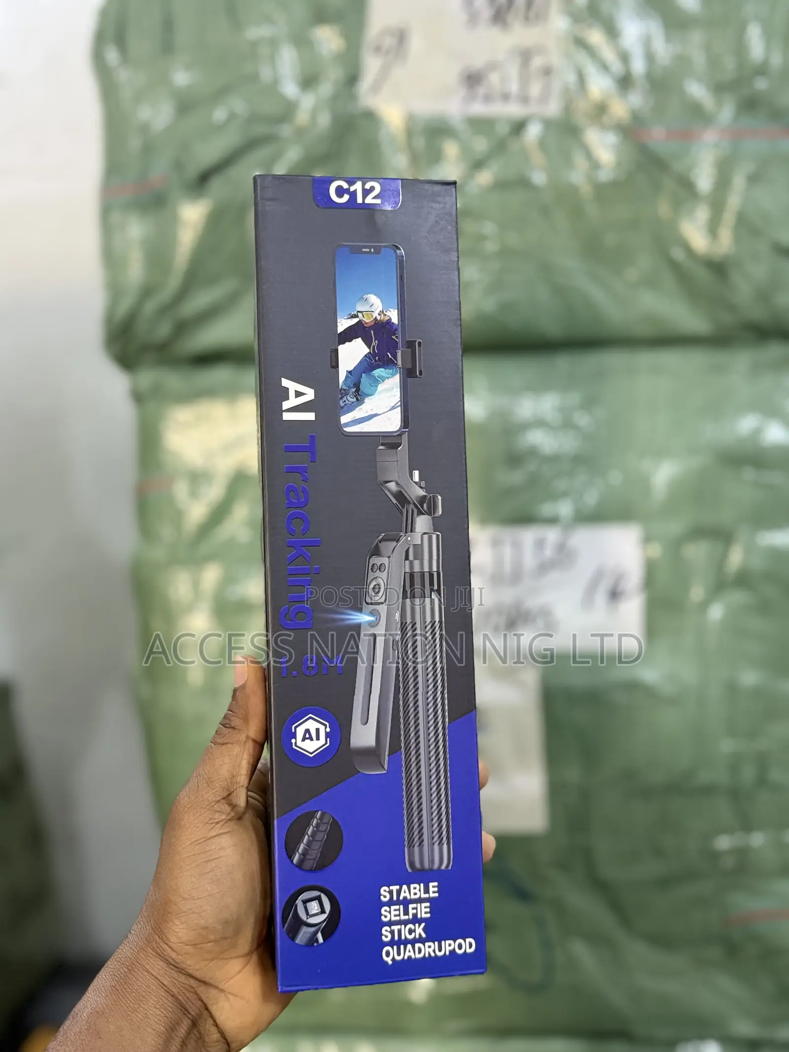 C12 Ai Tracking Stable Selfie Stick Quadrupod 1.8m
