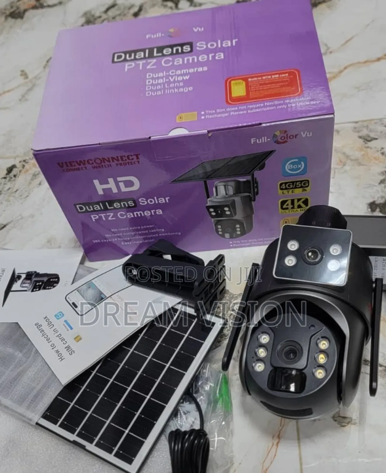 Intelligent Solar Hd Camera Ubox or V380 Wireless
