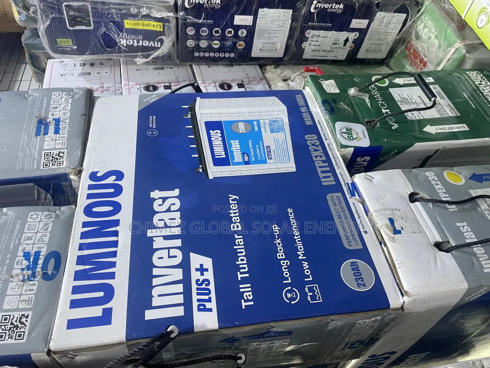 Luminous Tubular Battery 12volts