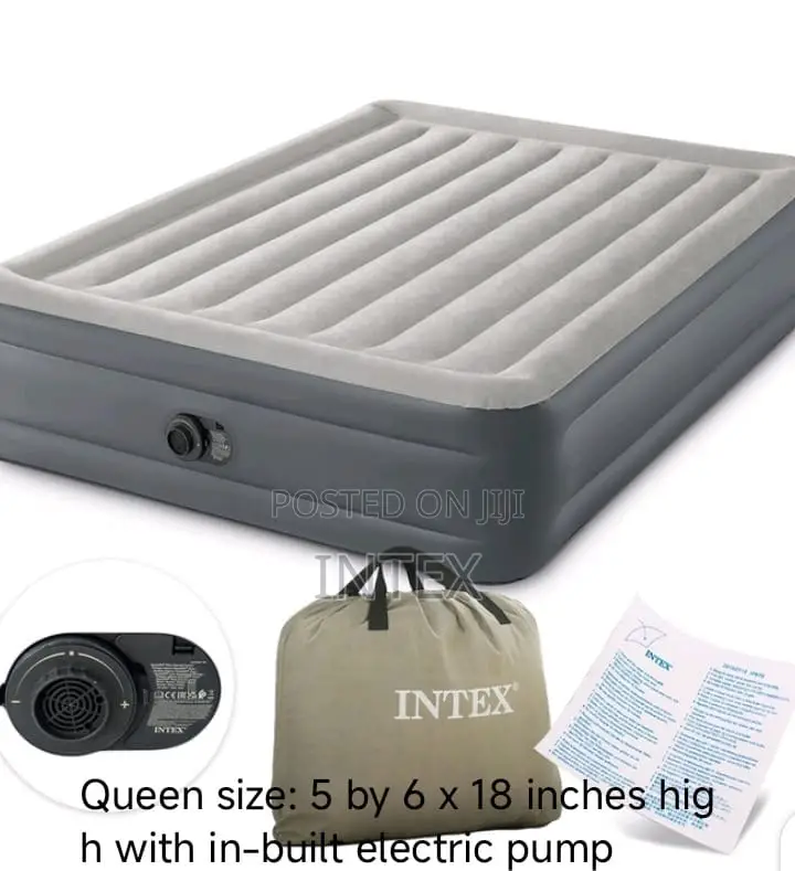 Intex Queen Size Air Mattress 18inches Height