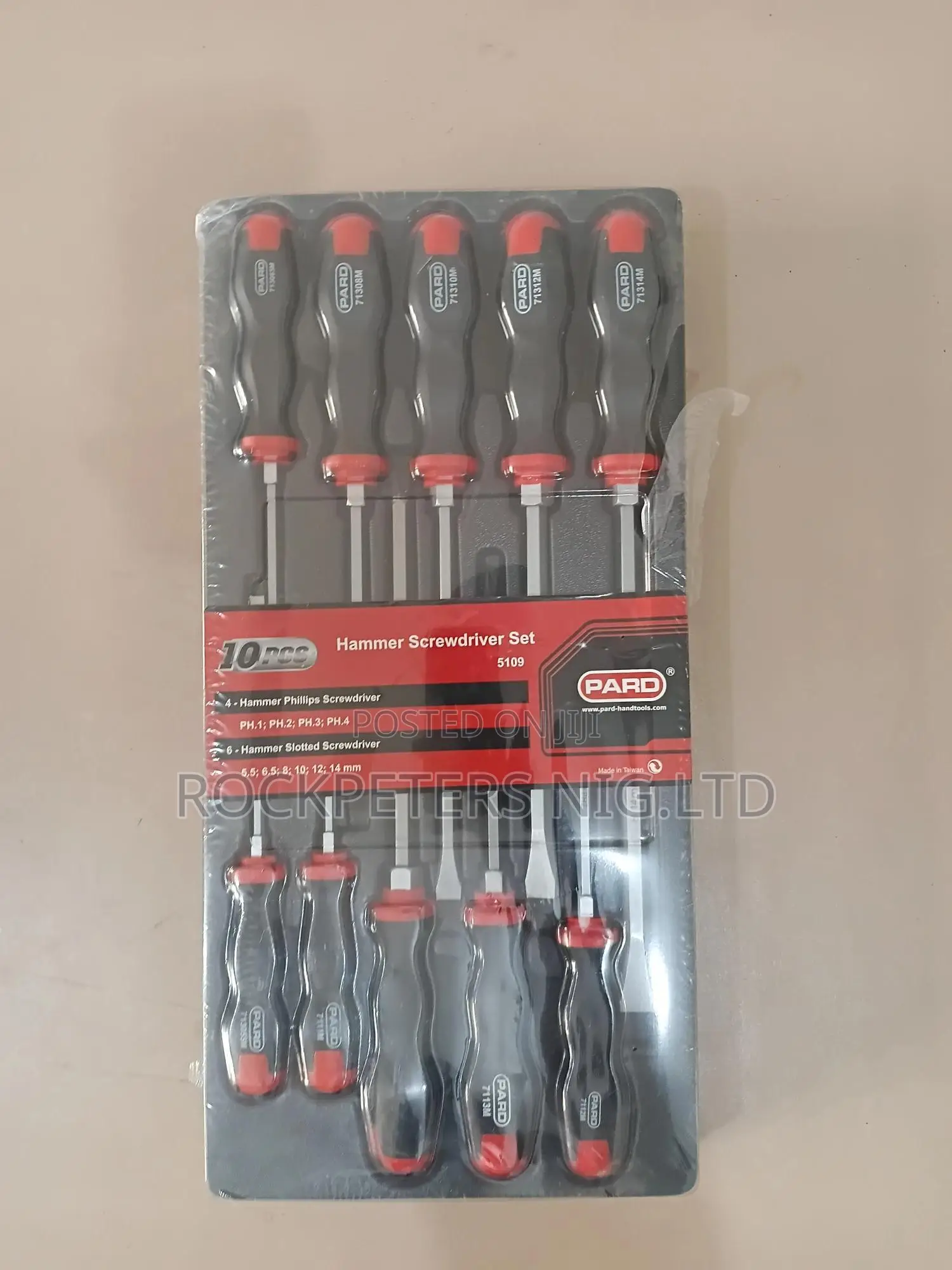10pcs Pard Hammer Screwdriver Set