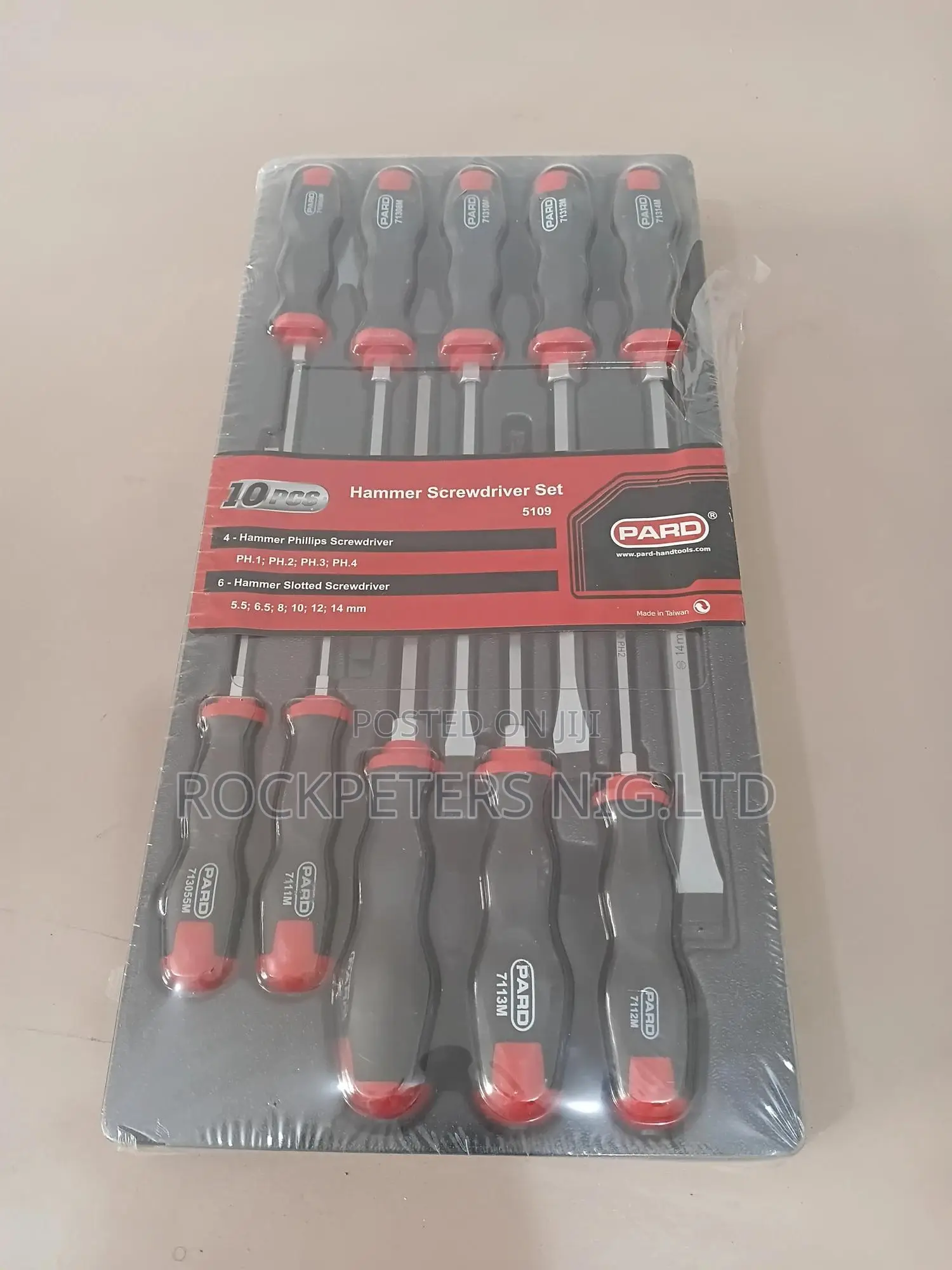 10pcs Pard Hammer Screwdriver Set