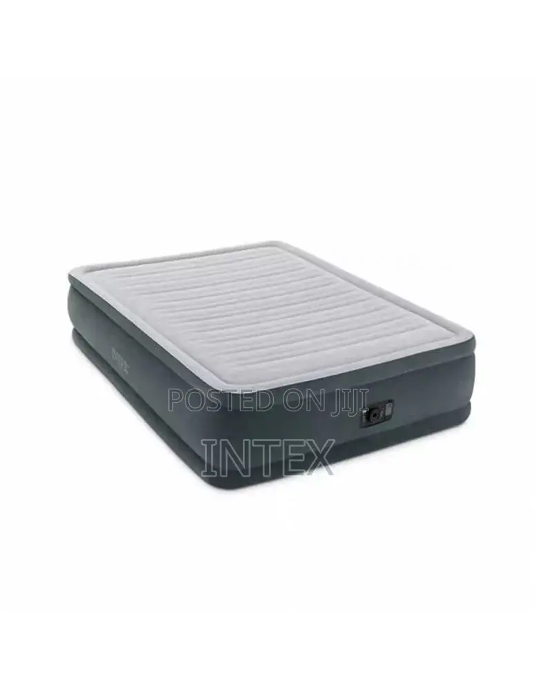 Intex Dura-Beam Comfort Plush Queen Air Bed (Built-in Pump)