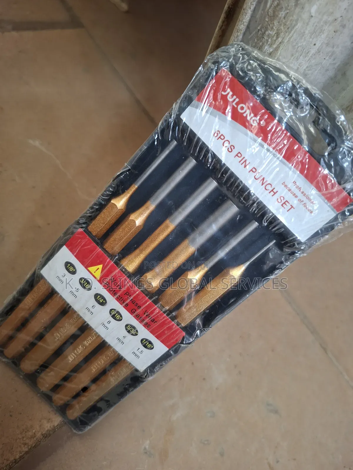 6pics of Pin Punch Set
