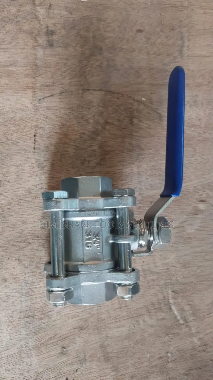 3/4" 316 Stainless Steel Three-Piece Ball Valve