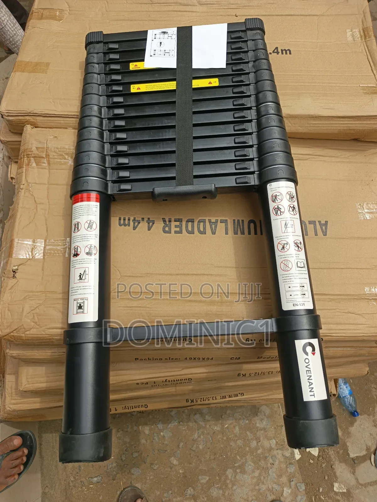 4.4m Aluminum Telescopic Extension Ladder.