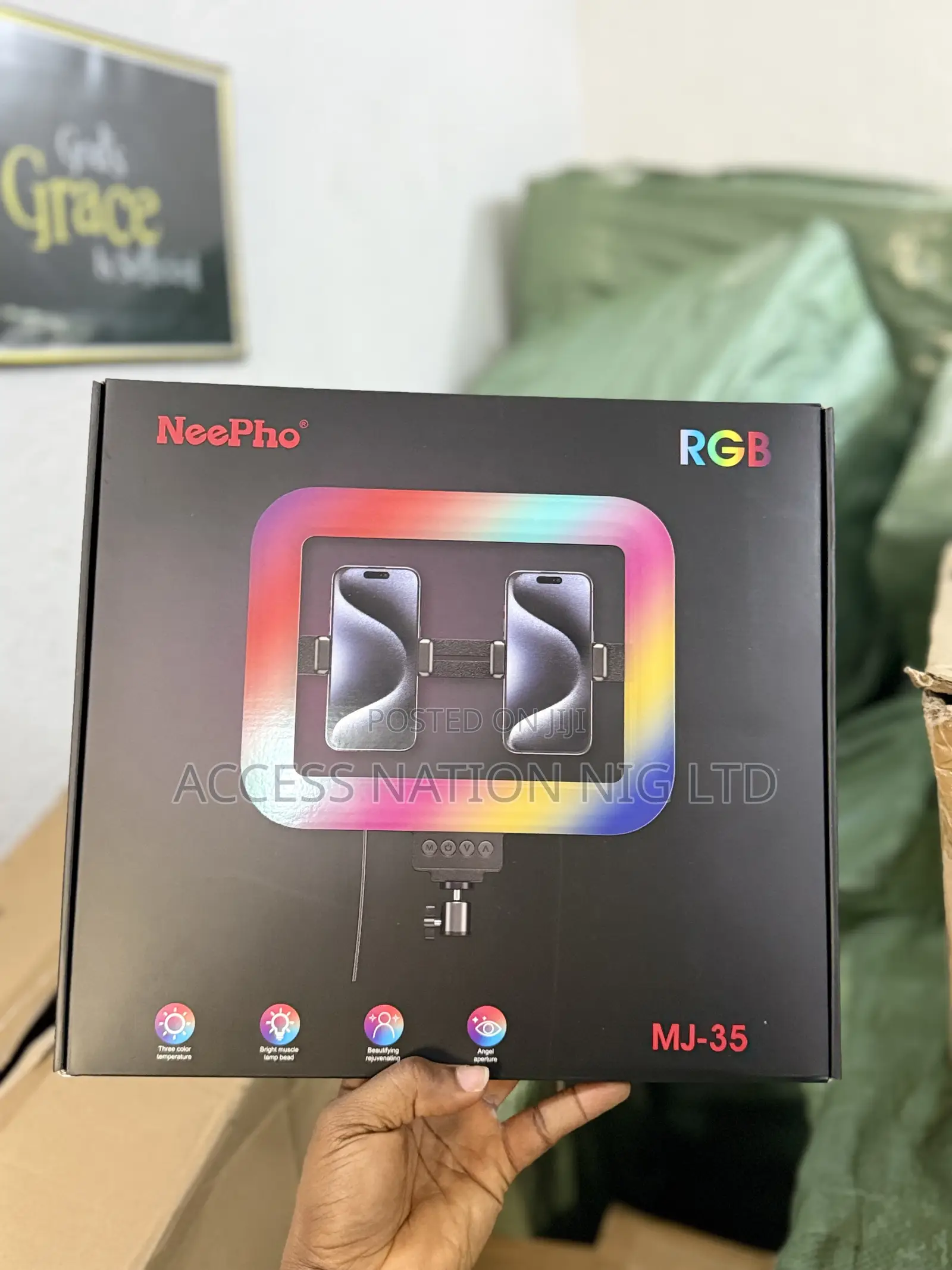 Neepho Mj-35 RGB Ringlight With Tripod Stand