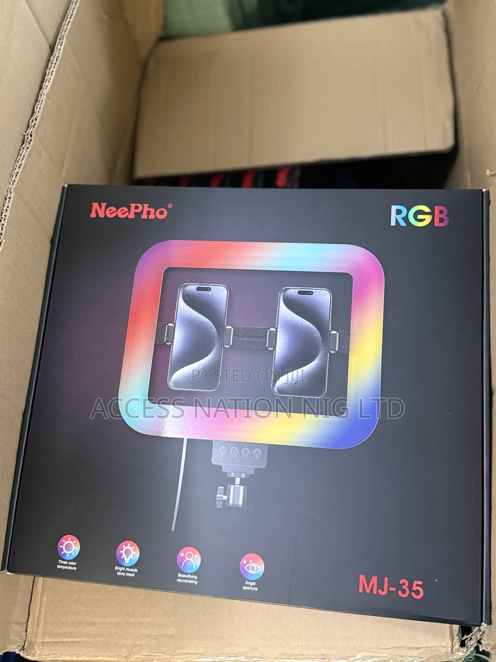 Neepho Mj-35 RGB Ringlight With Tripod Stand