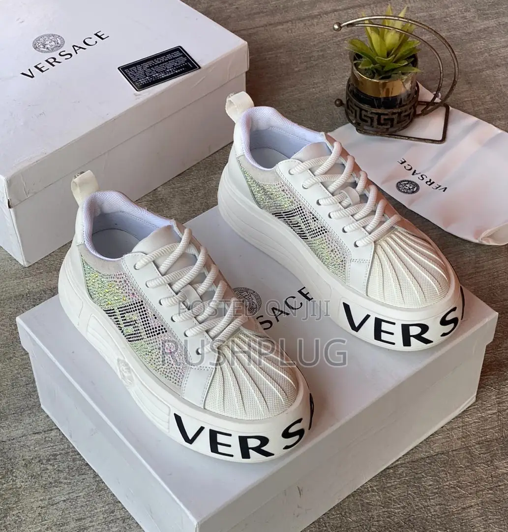 Versace Diamond Crust Luxury Sneakers👟💎