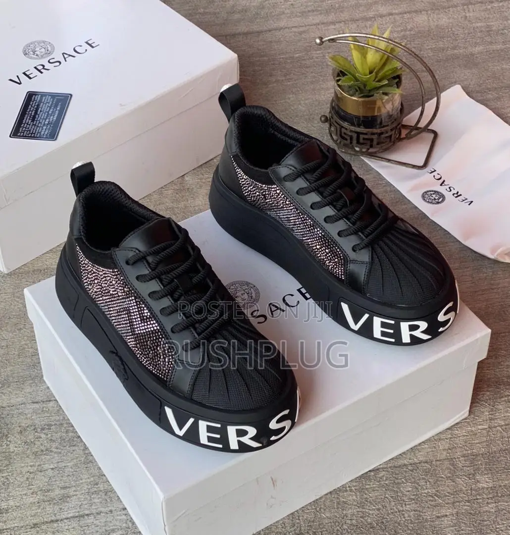 Versace Diamond Crust Luxury Sneakers👟💎