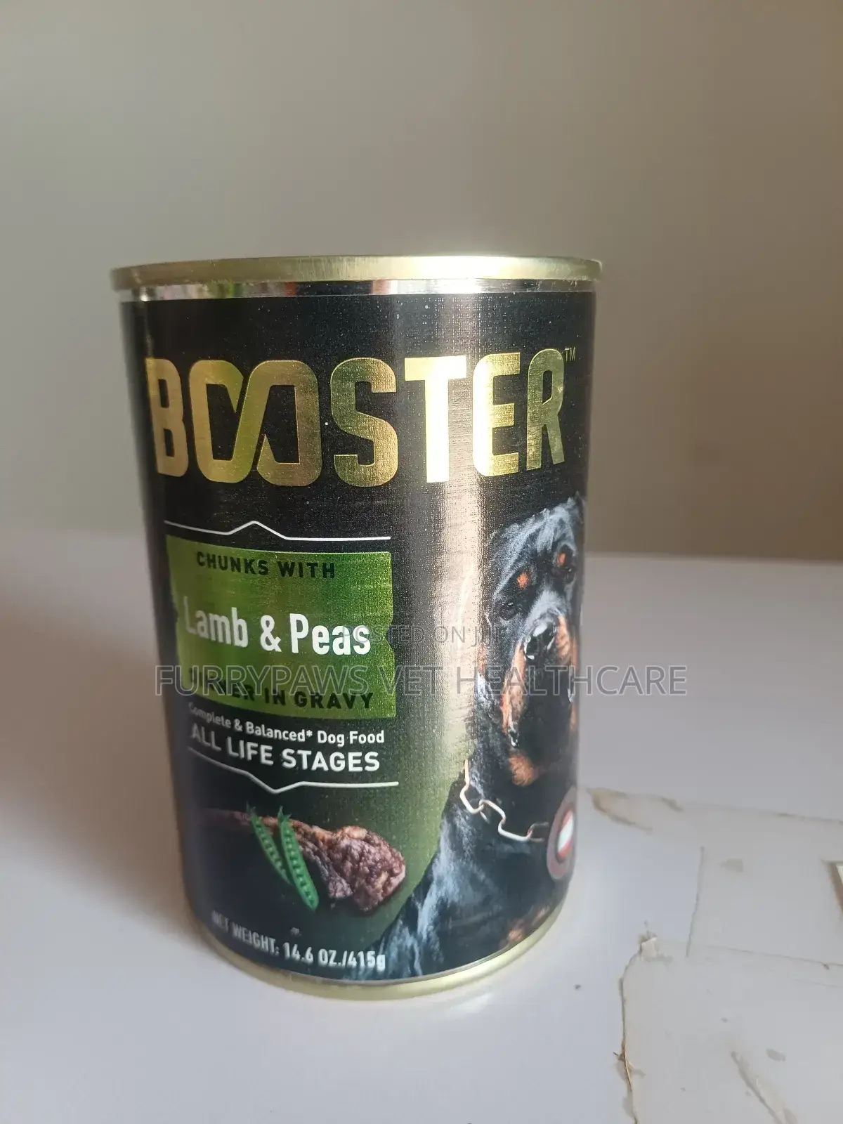 Booster Lamb and Peas Can Food
