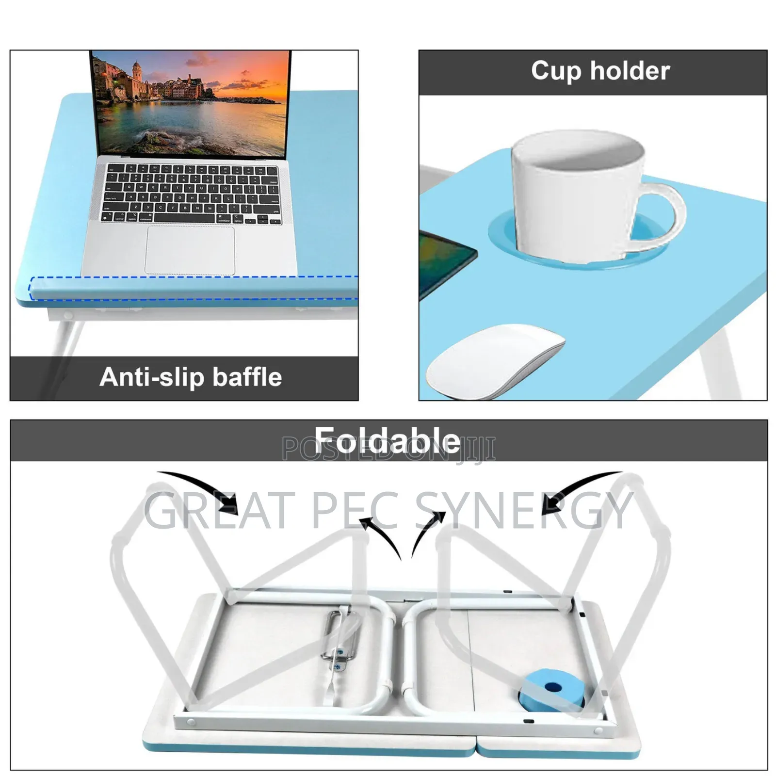 Elevated Bedside Laptop Table