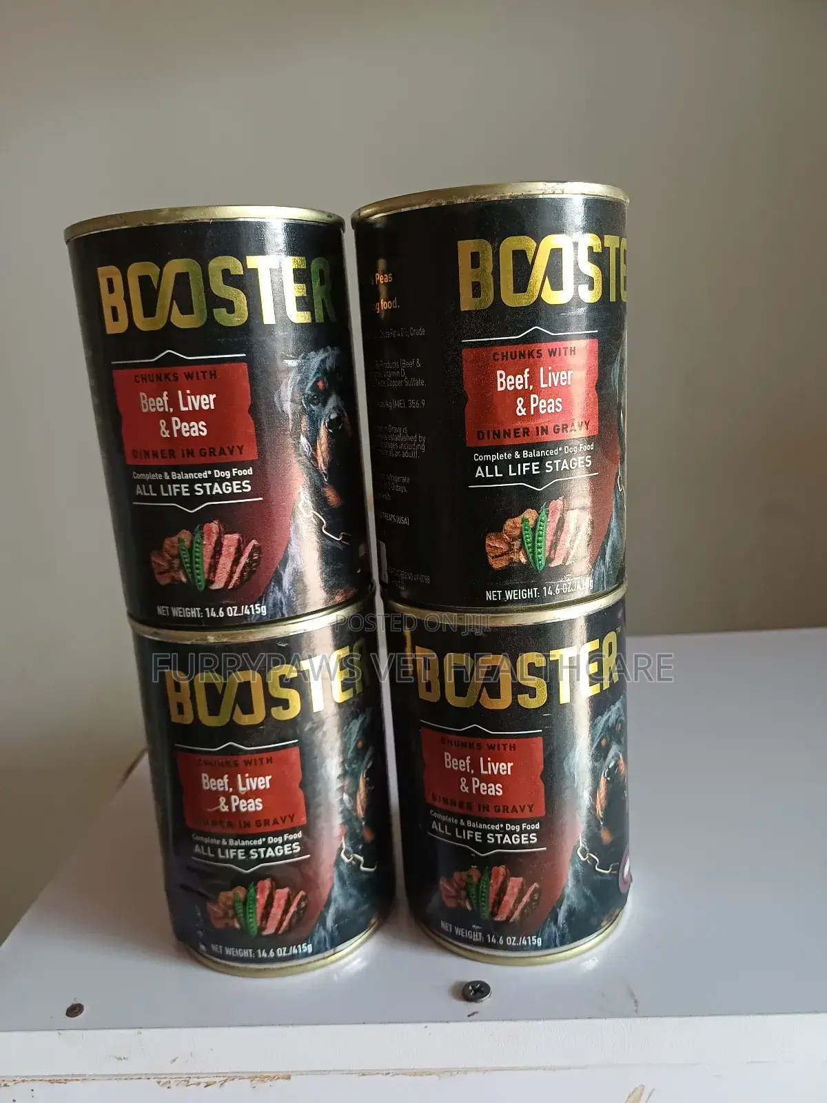 Booster Can Food Beef, Liver and Peas