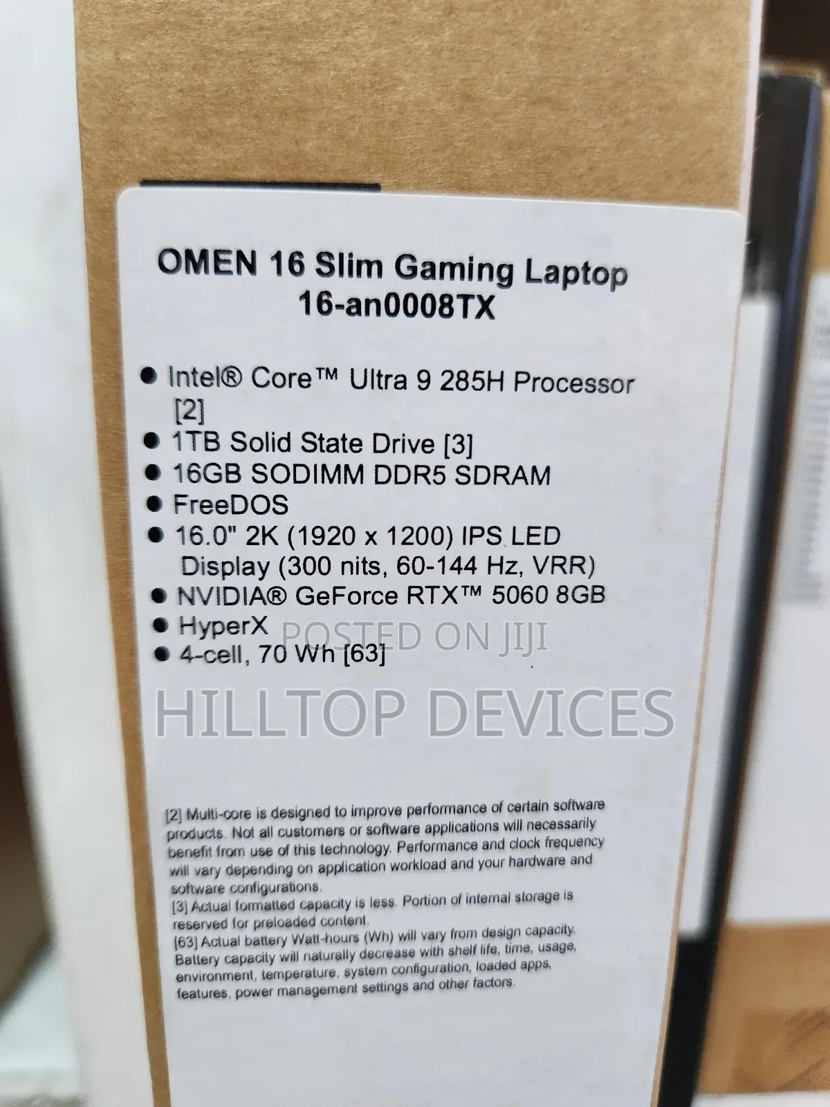 New Laptop HP Omen 16 16GB Intel Core Ultra 9 SSD 1T