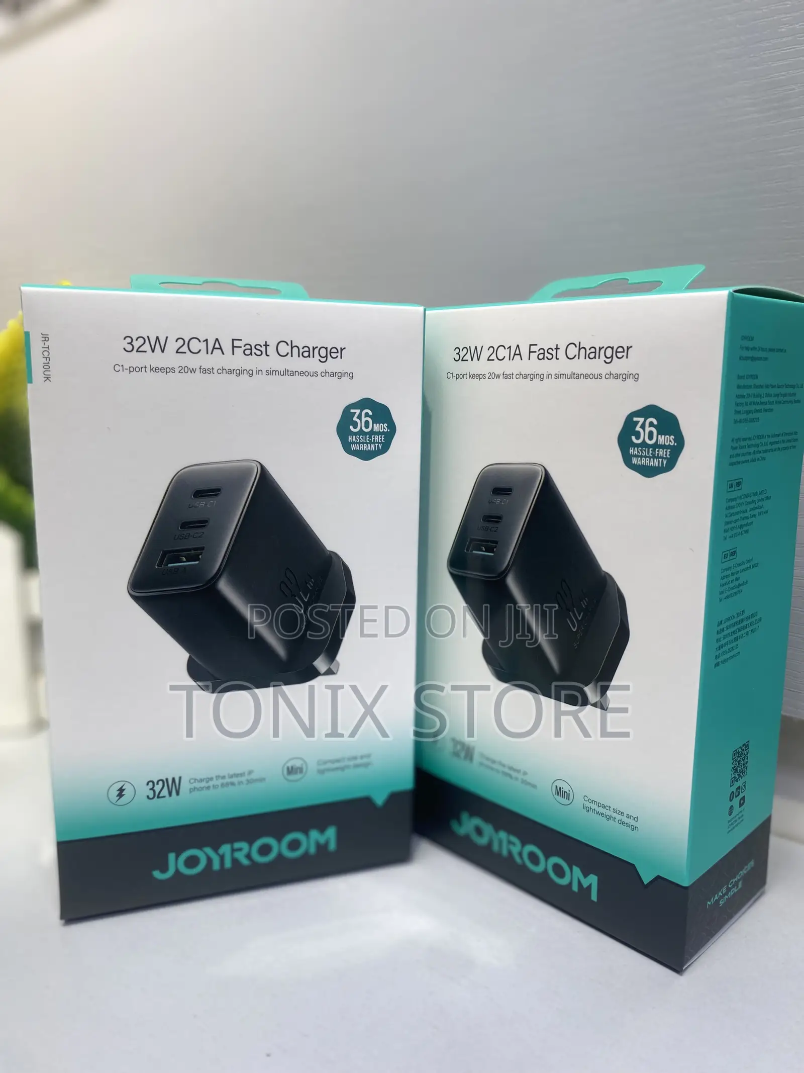 Joyroom 32w 2c1a Gan Fast Charging Adapter