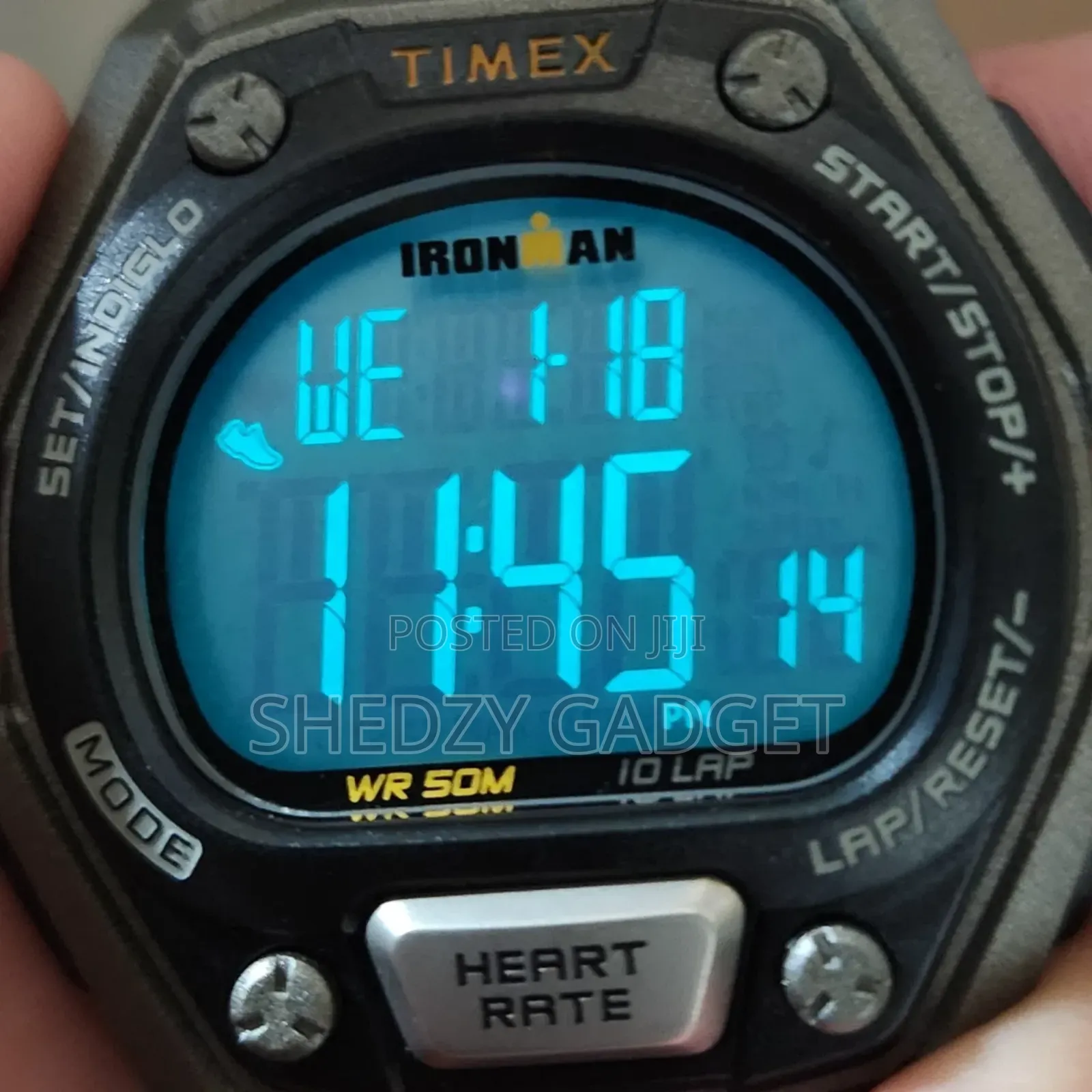 Timex Ironman Indiglo Tw5m49400 Wr 50m Heart Rate Digital Men's Watch