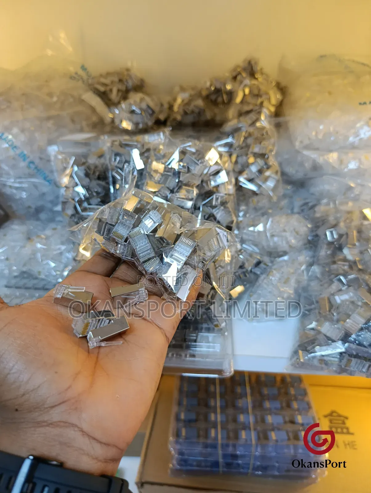 Shielded Iron Rj45 Connector Cat6 Gigabit | Ethernet Network Plug Cat7