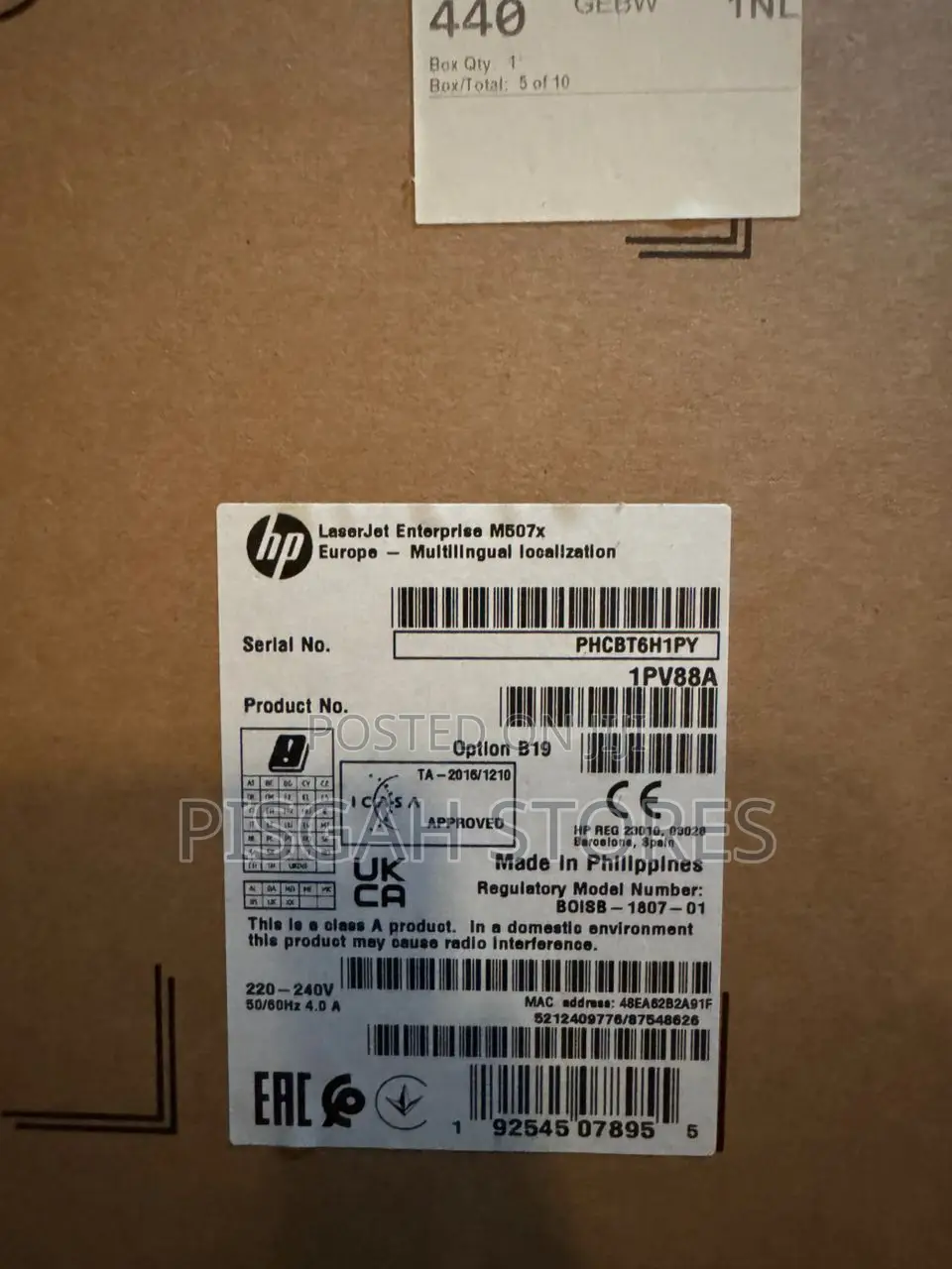 Hp Laserjet Enterprise M507x Printer – 1pv88a