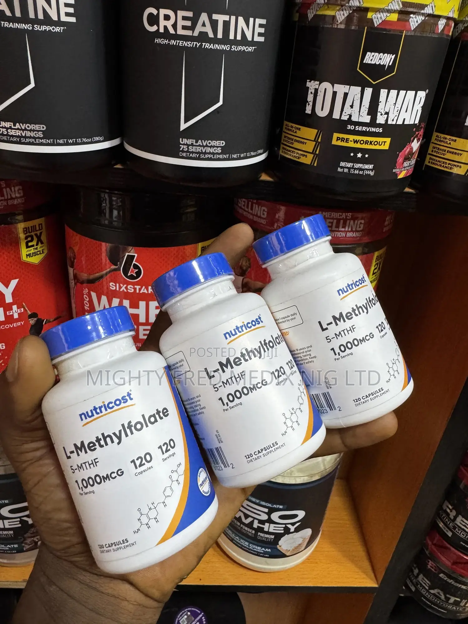 Nutricost L Methylfolate 1000mcg 120servings