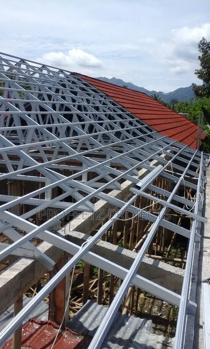Light Gauge Roof Profile , Omega Profile Installation