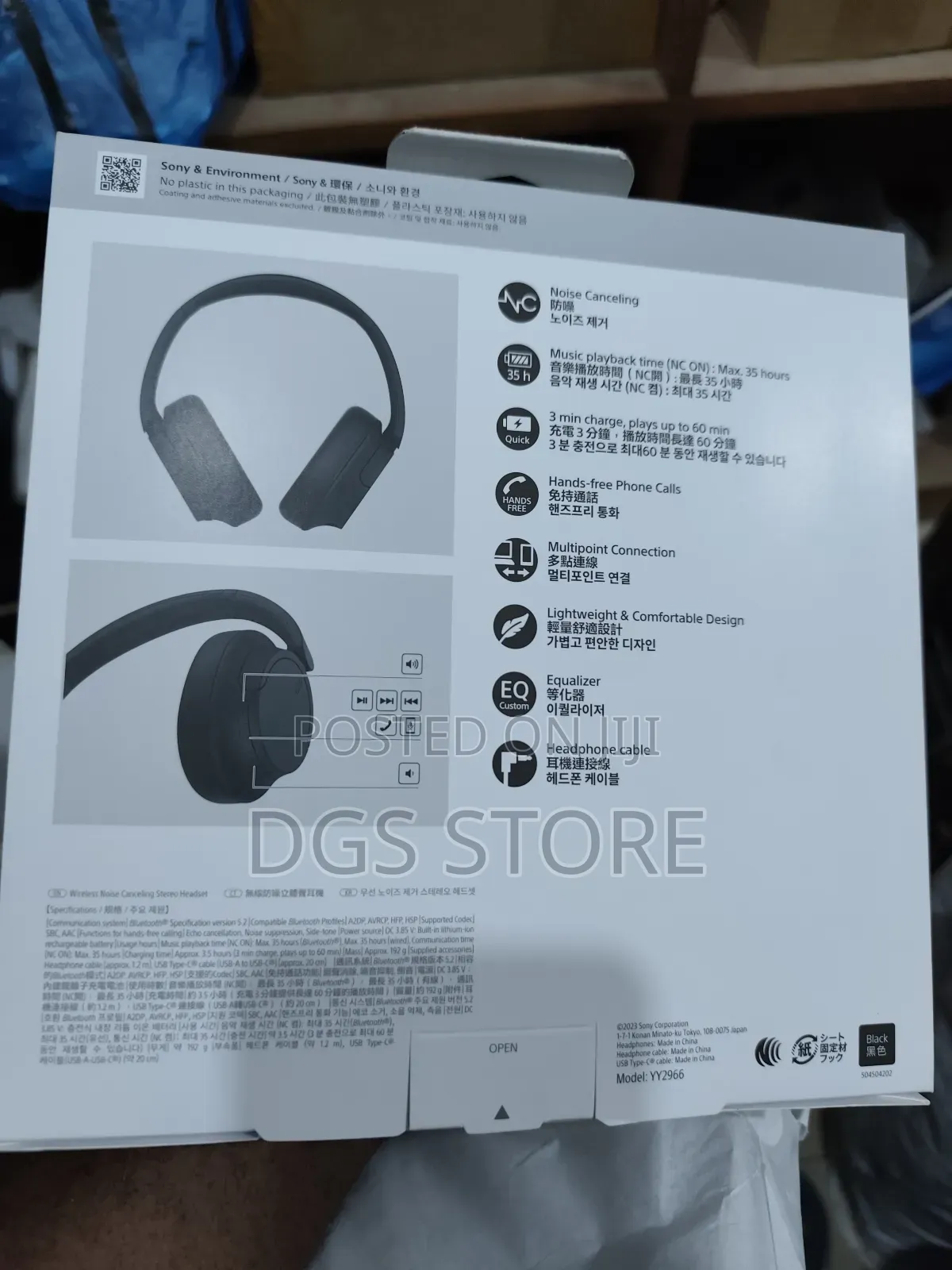 Sony Wh Ch720n Bluetooth Headphone Black